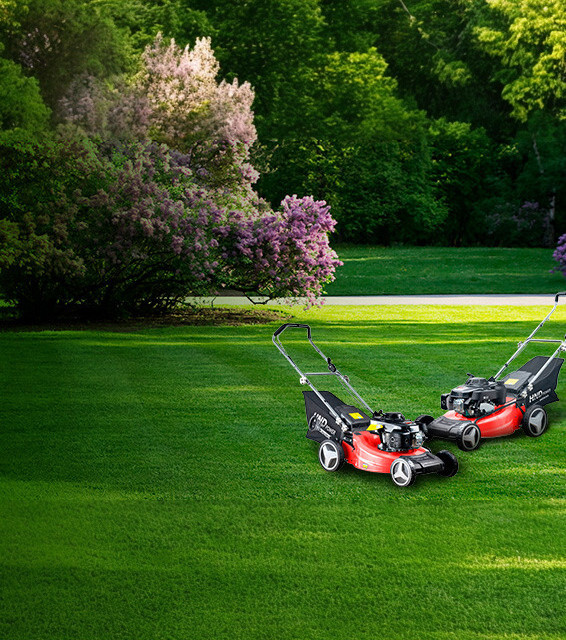 Газонокосилка HND с двигателем Honda. Просто заведите и получайте удовольствие.